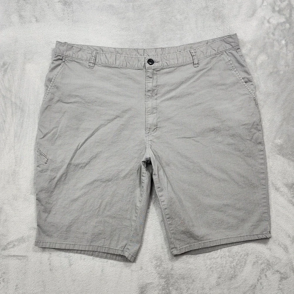 Dickies Shorts Mens 42 Gray Stretch Chino Flat Front Workwear Casual Cargo